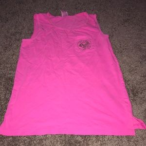 PINK hot pink tank top